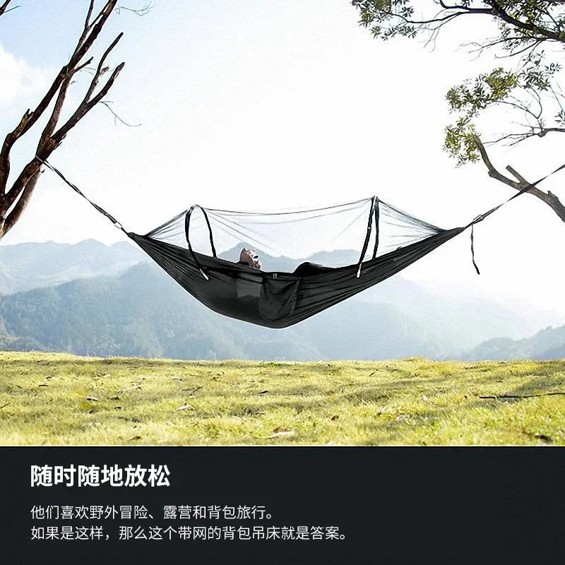 Quick-Install Camping Hammock with Mosquito Net | Portable Camping Hammock Axl