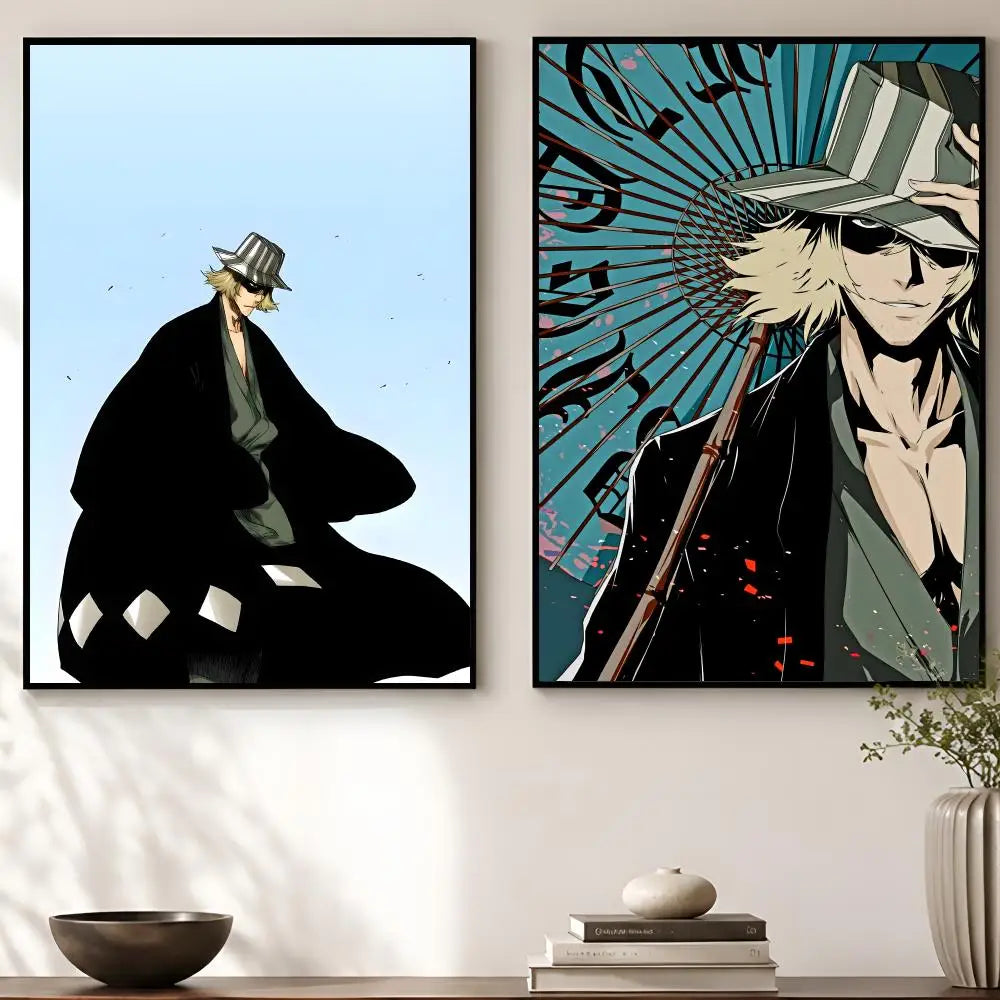 Kisuke Urahara Poster – Waterproof Self-Adhesive Anime Wall Art Anime Wall Poster Axl