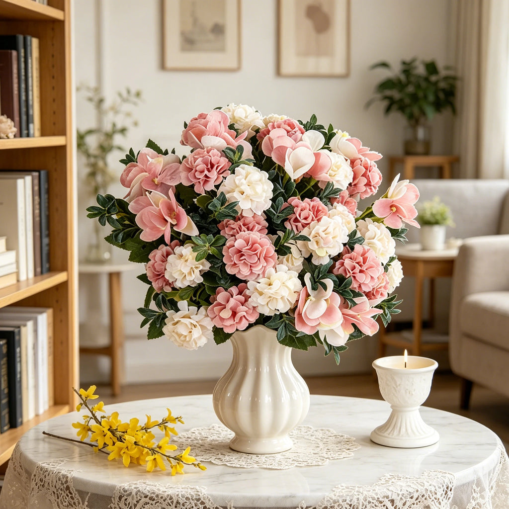 Artificial Silk Hydrangea Bouquet – Wedding & Home Décor Artificial Flower Bouquet Axl