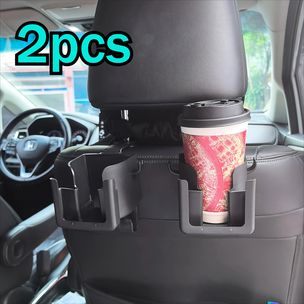 Car Seat Back Organizer – Cup Holder, Phone Mount & Hooks Car Seat Organizer Axl Black-2pcs
