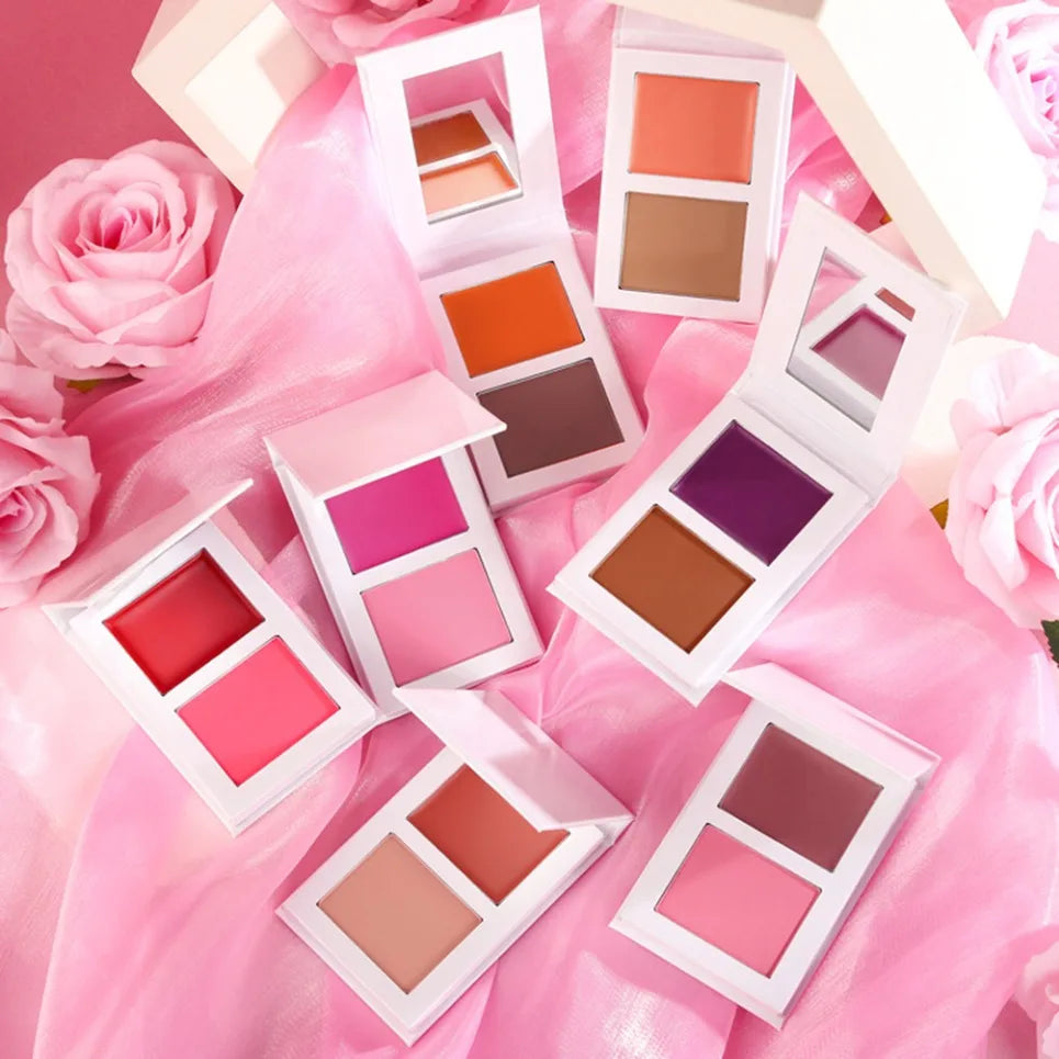 Dual Color Creamy Blush – Matte Vegan Private Label Blusher Cream Blush Axl