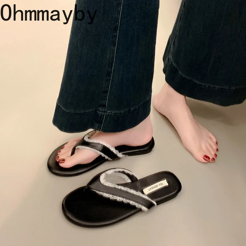 Women's Polka Dot Flip Flop Slides – Summer Beach Sandals Flip Flop Slides Axl