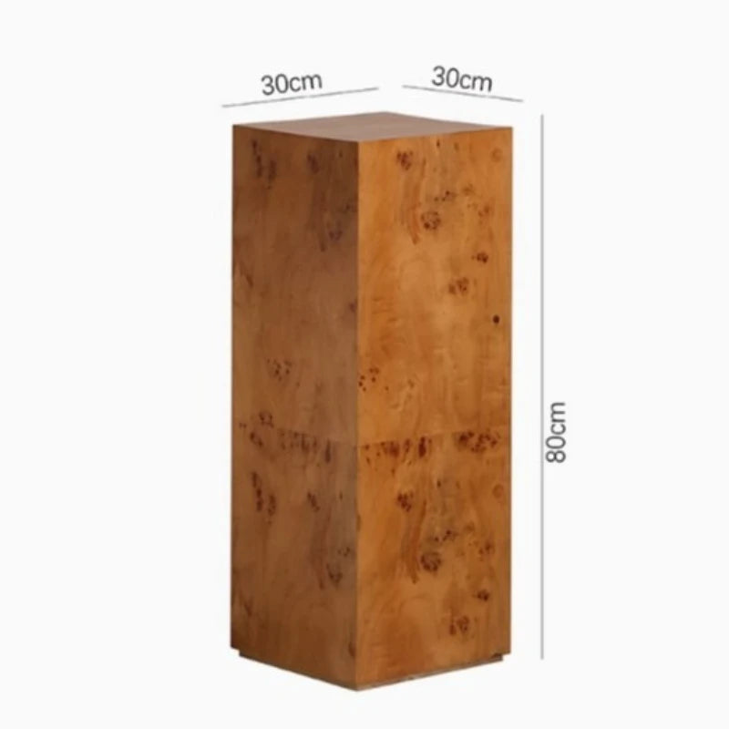 Wooden Floor Figurine Sculpture – Elegant Birch Home Décor Decorative Wood Sculpture Axl B-30x30x80CM