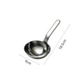 Stainless Steel Large Round Soup Spoon | Short Handle Ladle Soup Spoon Axl ONESIZE