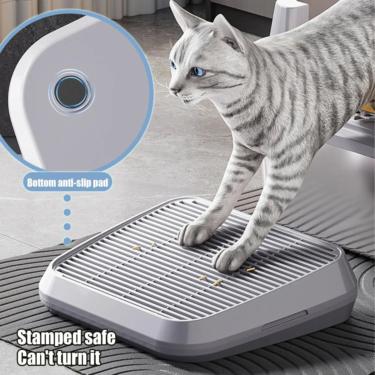 Cat Litter Box Step Ramp – Non-Slip Anti-Tracking Filter Mat Cat Litter Mat Axl
