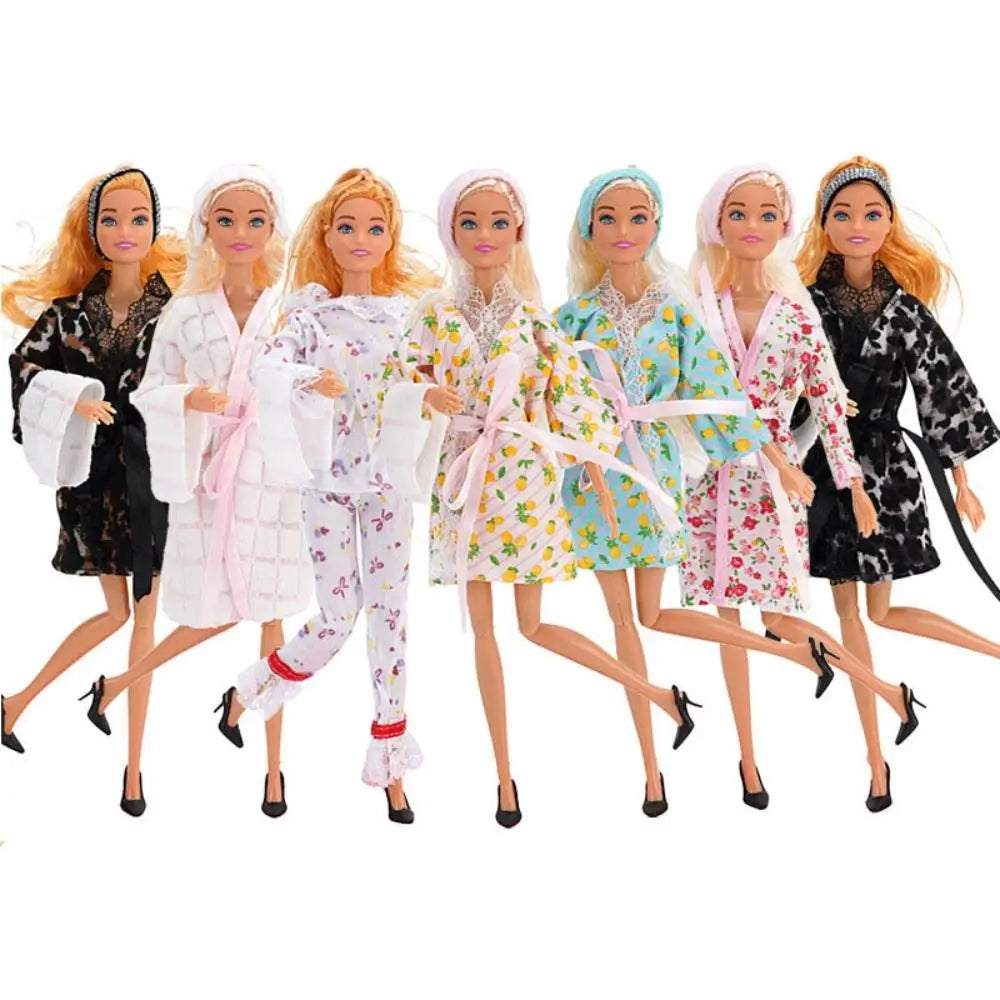 BJD Doll Robe & Pajamas Set – 1/6 Scale Bathrobe Outfit Doll Clothing Set Axl