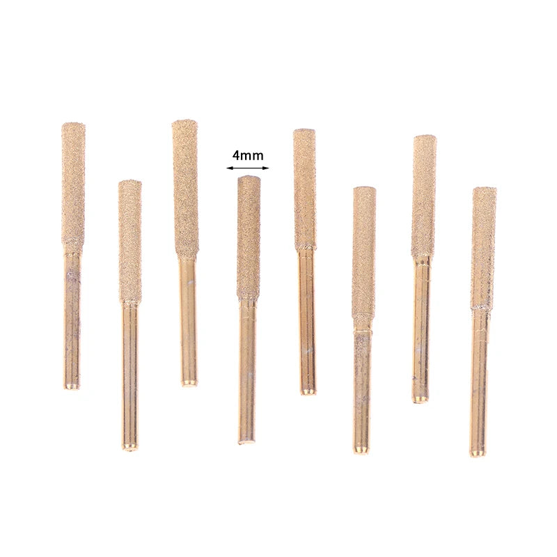 8-Piece Titanium Diamond Chainsaw Sharpener Bits 4/4.8/5.5mm Chainsaw Sharpener Bits Axl B1