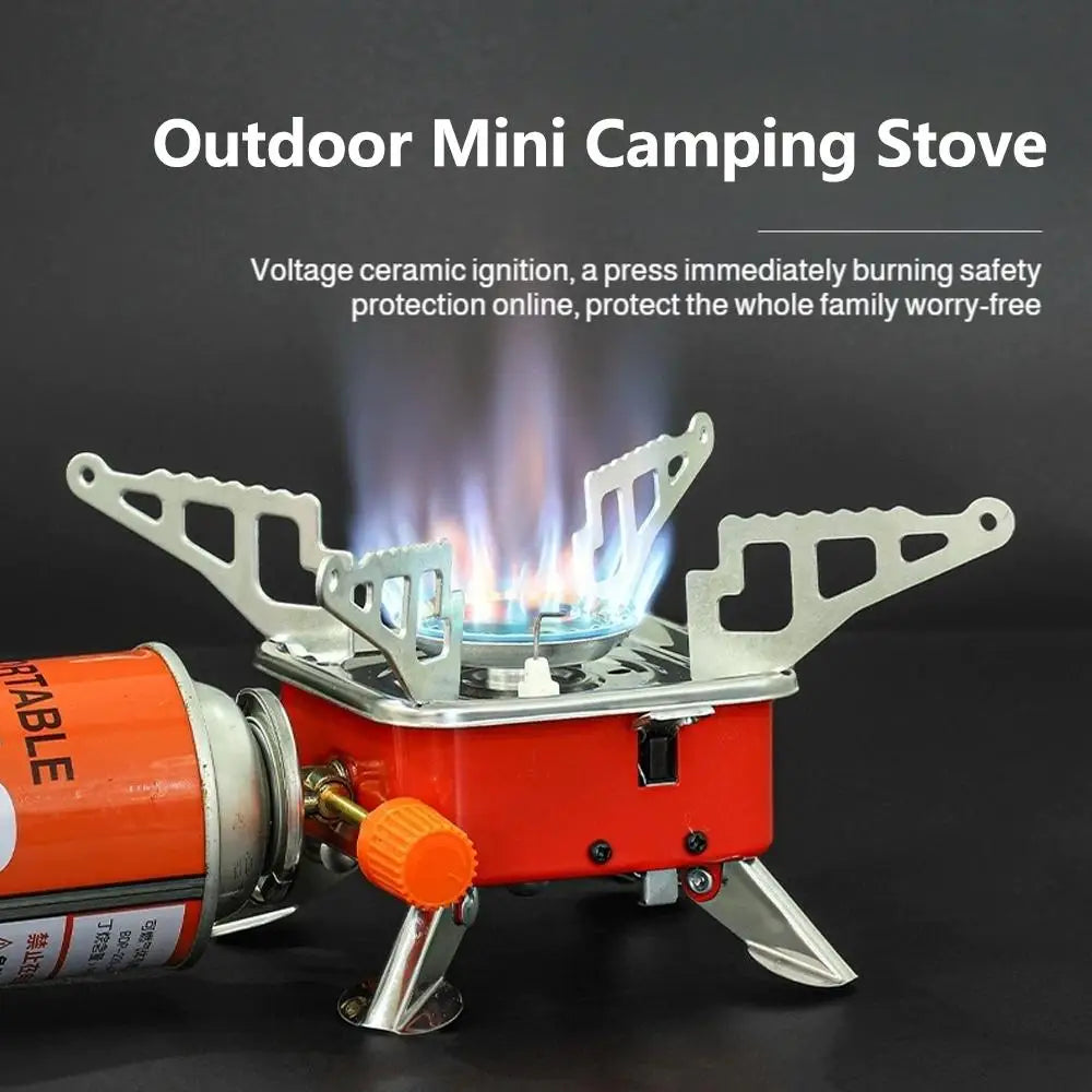 Portable Foldable Windproof Camping Gas Stove for Backpacking Camping Gas Stove Axl