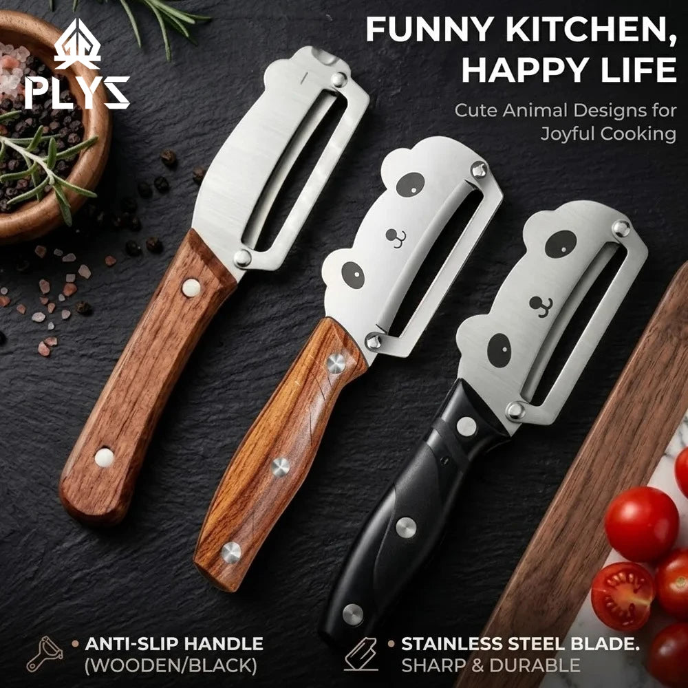 PLYS Stainless Steel Fruit & Vegetable Peeler – Kitchen Tool Kitchen Peeler Axl