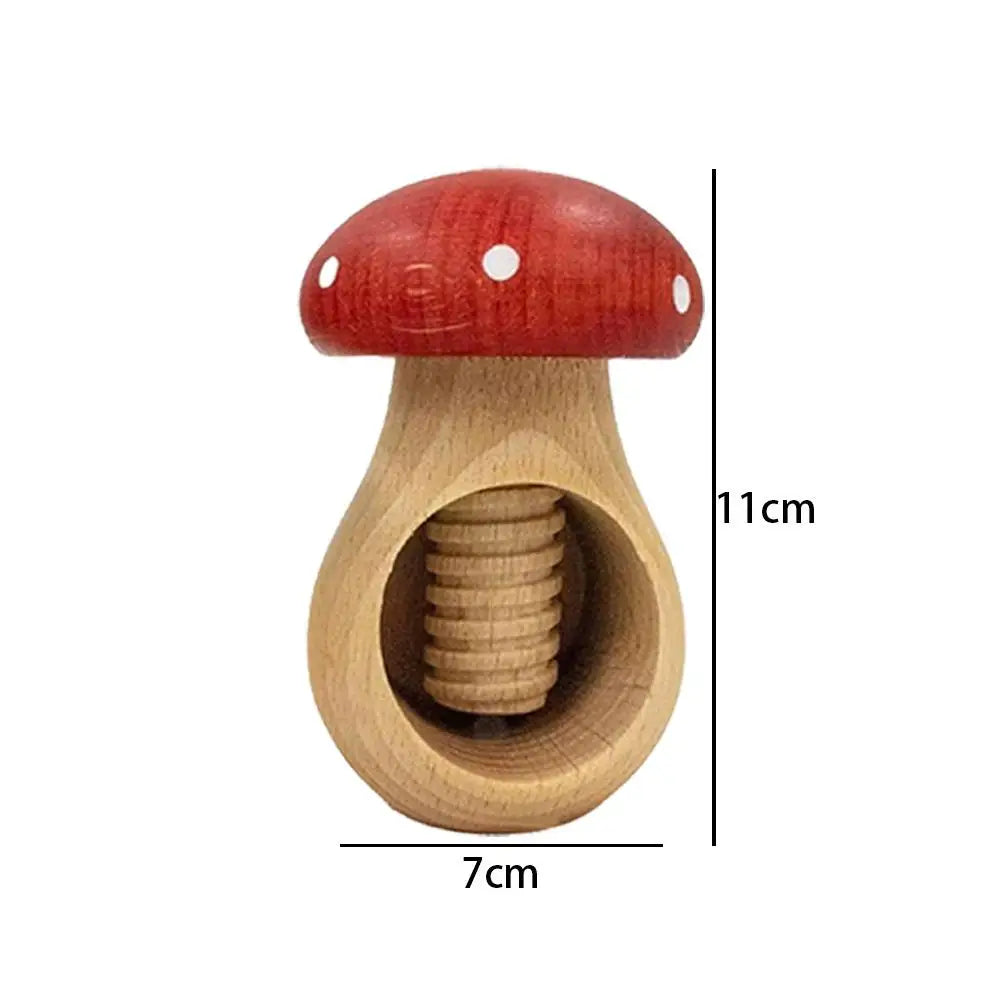 Mushroom Wood Nutcracker – Adjustable Nut Cracker Tongs Nut Cracker Tool Axl