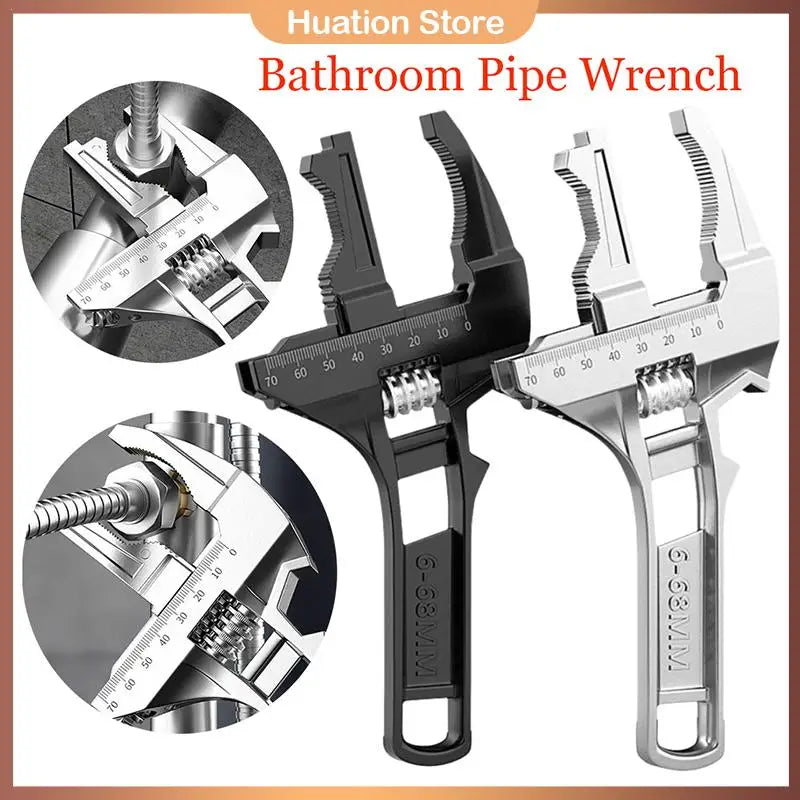 Adjustable Pipe Wrench 6-68mm | Aluminum Alloy Spanner Tool Adjustable Pipe Wrench Axl