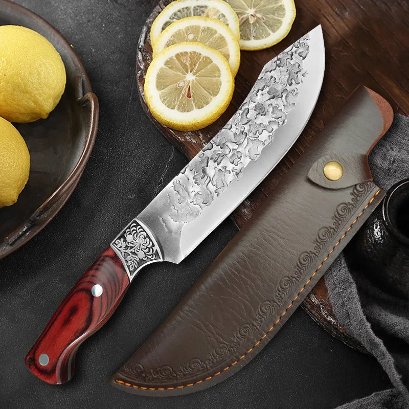 InLeung Hand Forged Boning Knife – Wood Handle Chef Knife Boning Knife Axl
