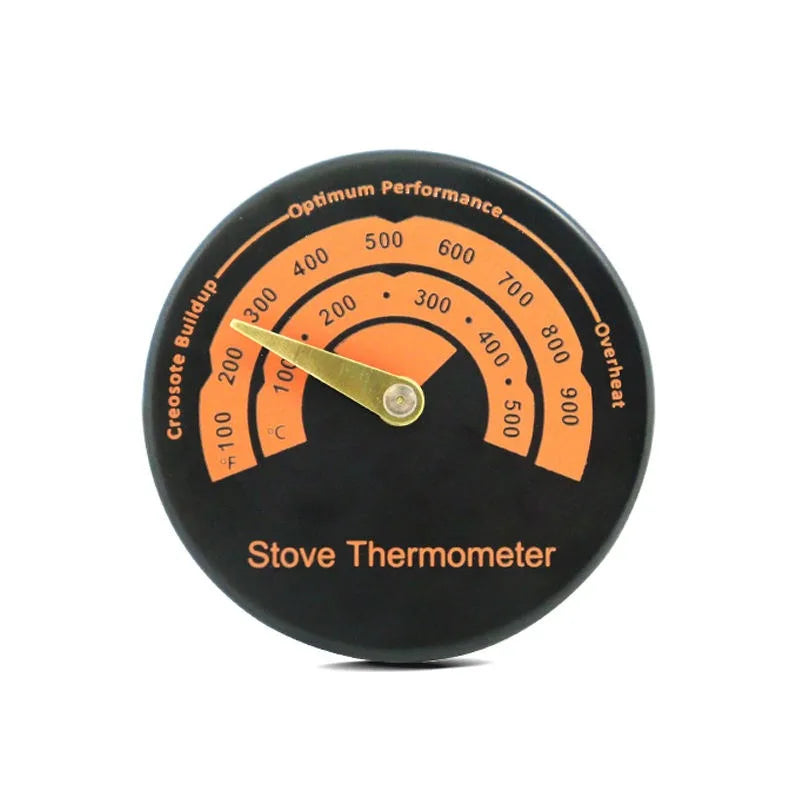 Magnetic Stove Thermometer for Wood Burning & Pellet Stoves Stove Thermometer Axl yellow