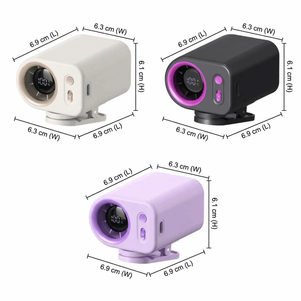 Clip-On Portable Mini Fan – USB Handheld Cooling Fan Clip-On Mini Fan Axl