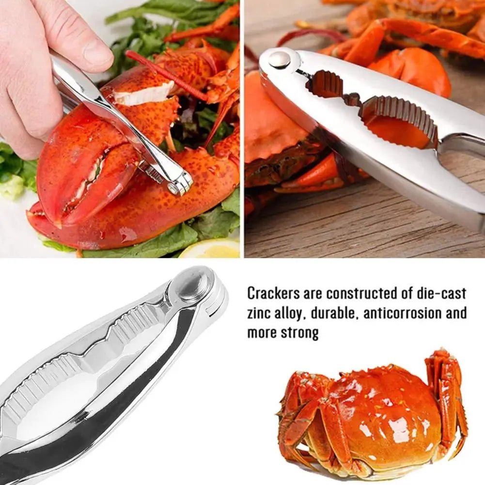 Stainless Steel Seafood Tools Set – Lobster & Crab Crackers Seafood Tools Set Axl