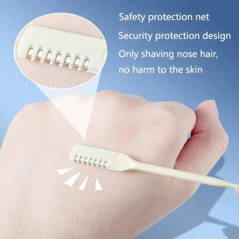 2-in-1 Nose Hair Trimmer & Ear Cleaner – 360° Manual Nose & Ear Trimmer Axl
