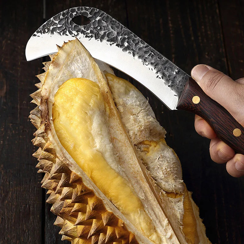 Hand Forged Stainless Steel Kitchen Knife – Wood Handle Kitchen Chef Knife Axl