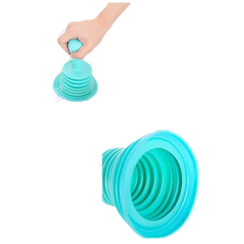 Powerful Toilet & Sink Plunger – Suction Cup Drain Dredger Drain Plunger Axl Blue