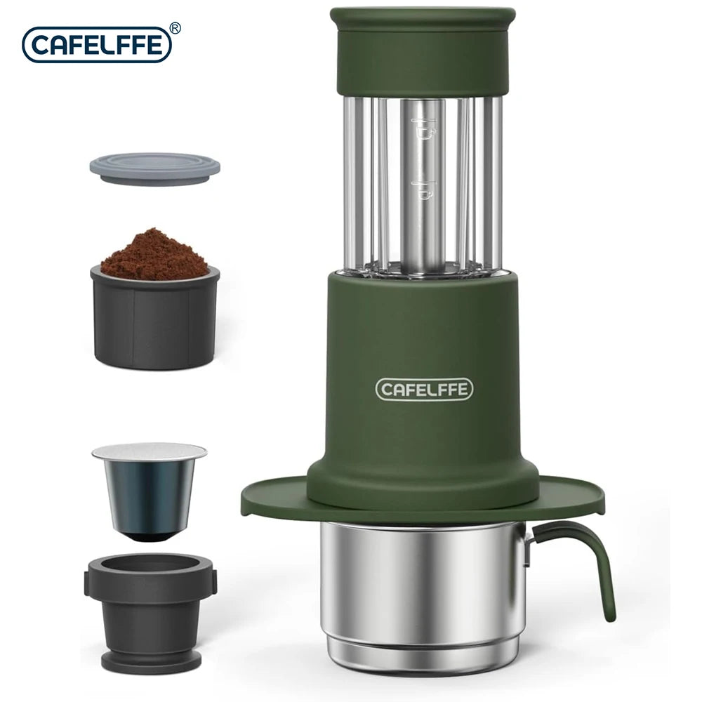 CAFELFFE 2-in-1 Portable Espresso Machine for Travel & Camping Portable Espresso Machine Axl