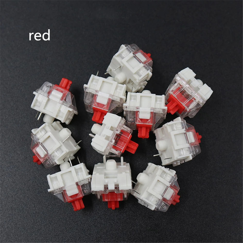 100 Pcs MX Mechanical Keyboard Switches – 3-Pin CIY SMD Black Blue Keyboard Switches Axl