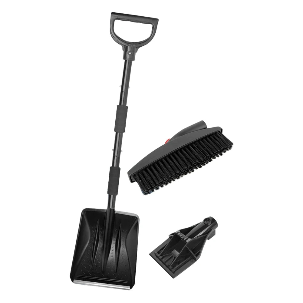 Folding Stainless Steel Snow Shovel – Car, Driveway & Garden Folding Snow Shovel Axl 3-in-1 black China Mainland
