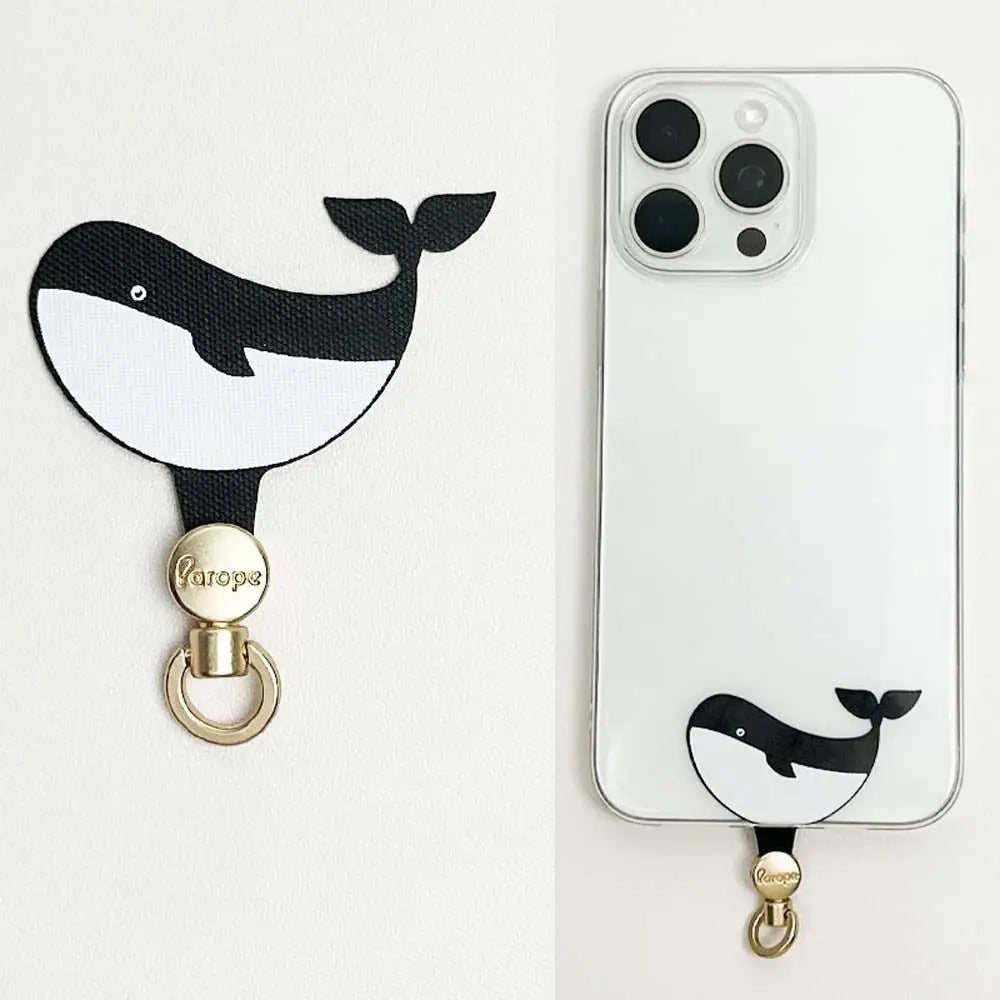 Cartoon Animal Phone Tether Tab – Detachable Metal Ring Patch Phone Tether Tab Axl
