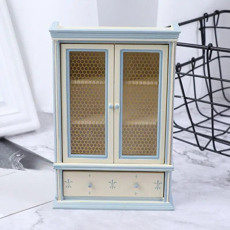 1:12 Dollhouse Miniature Kitchen Cupboard & Display Cabinet Dollhouse Miniature Furniture Axl