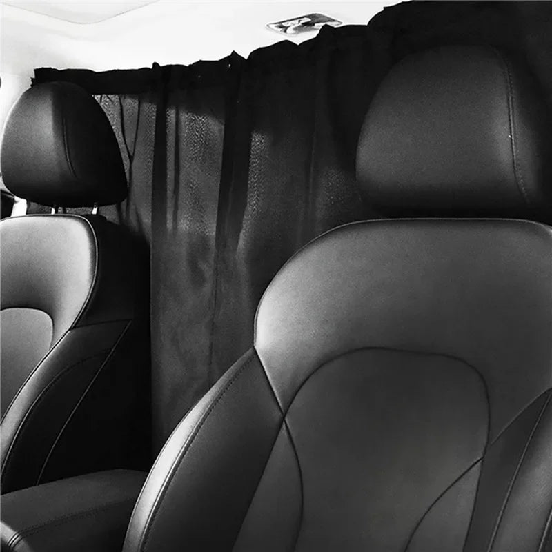 Taxi Car Privacy Partition Curtain & Sun Shade Set – 2 Pcs Car Partition Curtain Axl