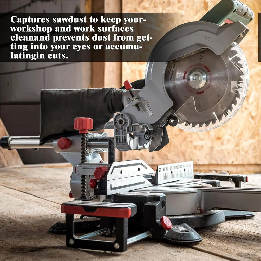 10-Inch Miter Saw Dust Bag – Zipper Nylon Dust Collection Saw Dust Bag Axl