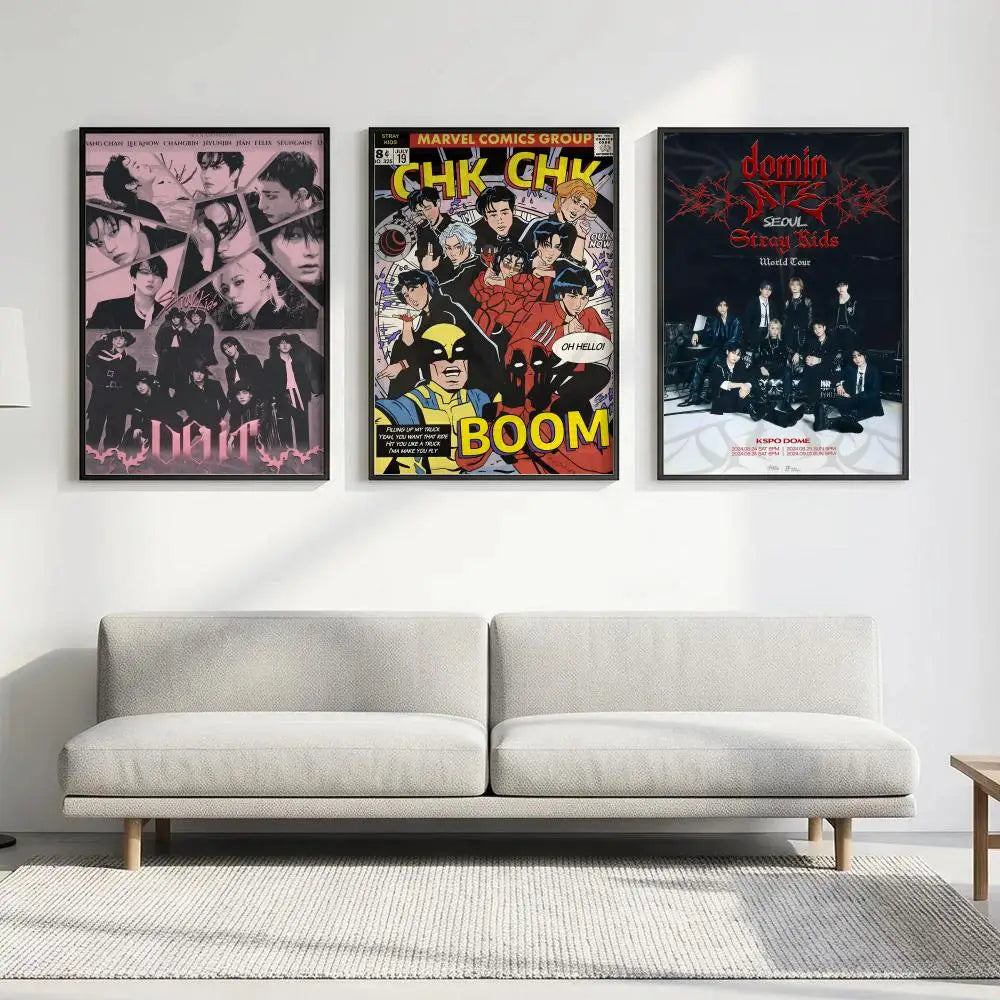 Stray Kids Kpop HD Wall Poster – Waterproof Sticky Decor Wall Art Poster Axl