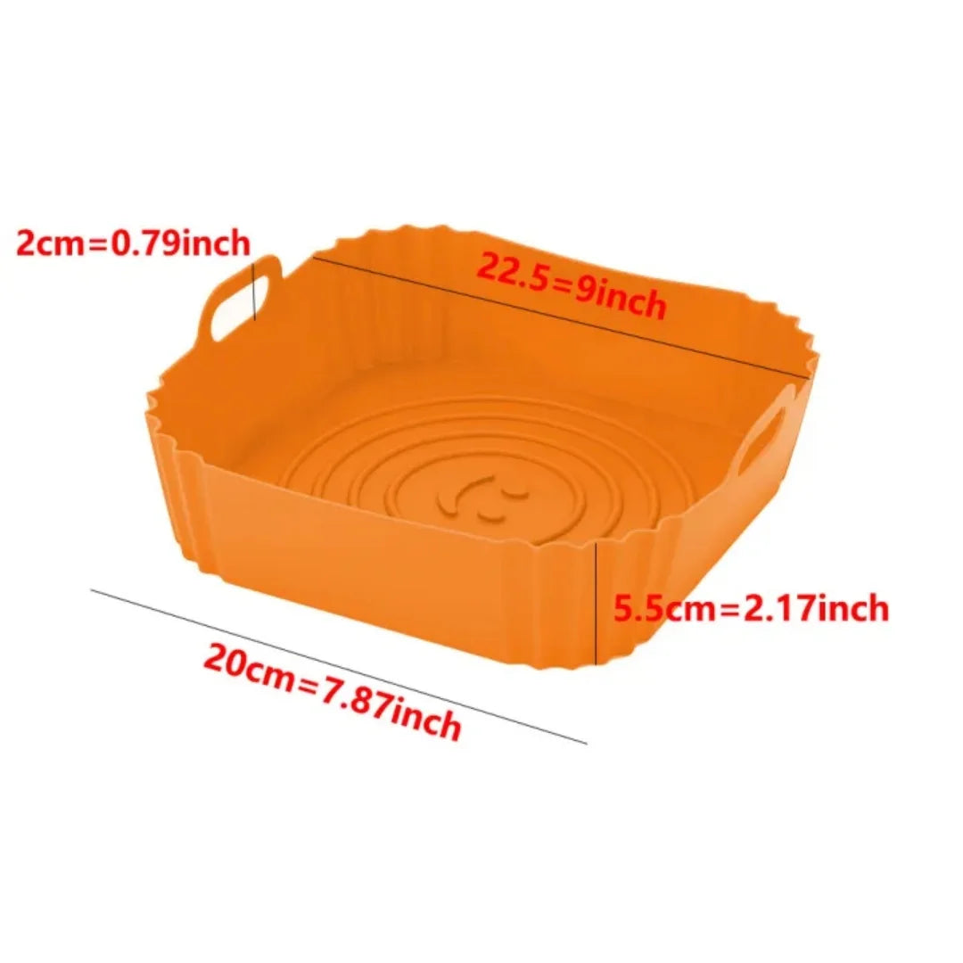 Food-Grade Silicone Baking Tray – Air Fryer & Oven Mold Silicone Baking Mold Axl 8.5 inch brow