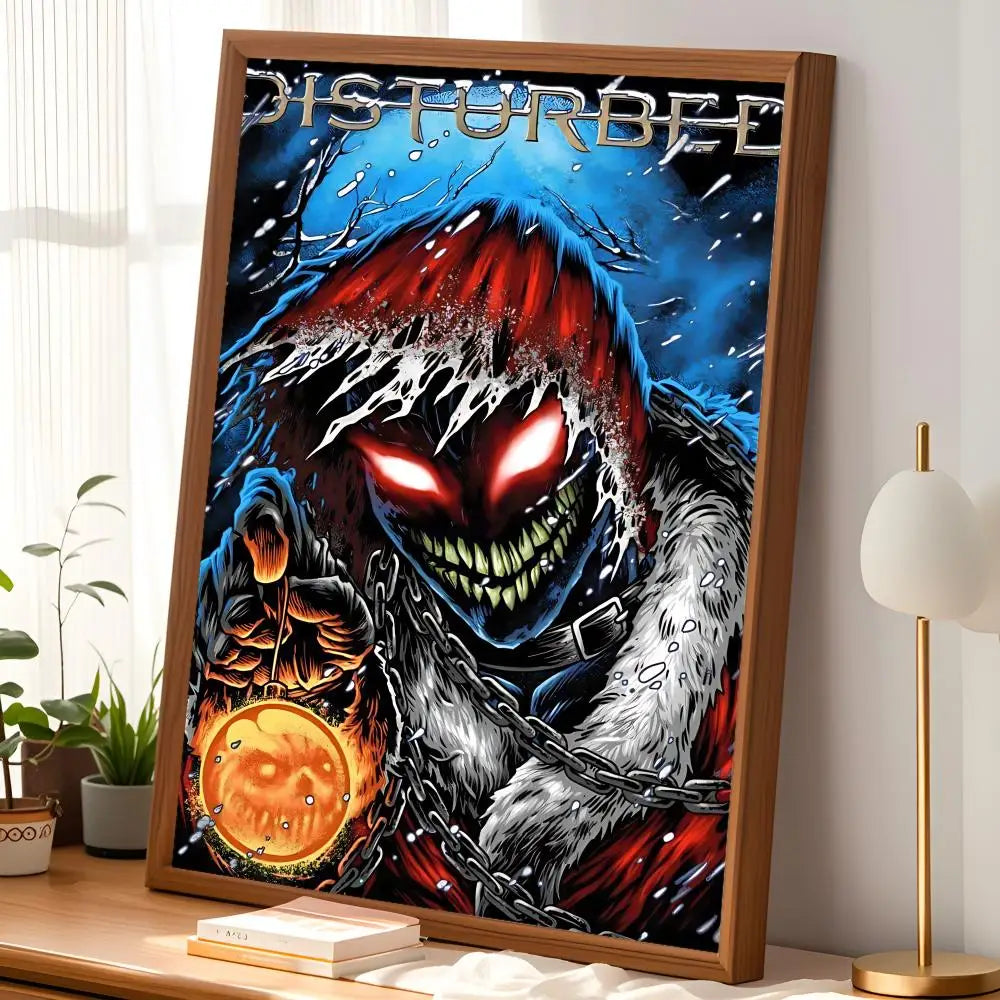 Disturbed Band Poster – Self-Stick HD Waterproof Wall Art Wall Art Poster Axl