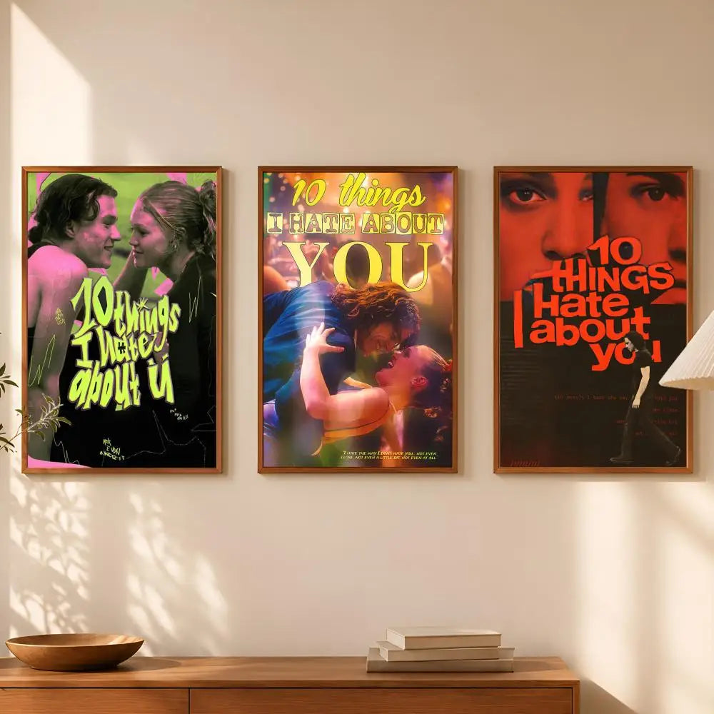 10 Things I Hate About You Poster – HD PVC Self-Stick Wall Art Movie Wall Poster Axl