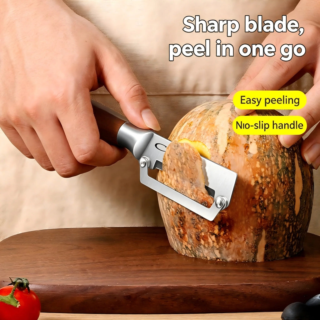 PLYS Stainless Steel Vegetable & Fruit Peeler | Non-Slip Vegetable Peeler Axl
