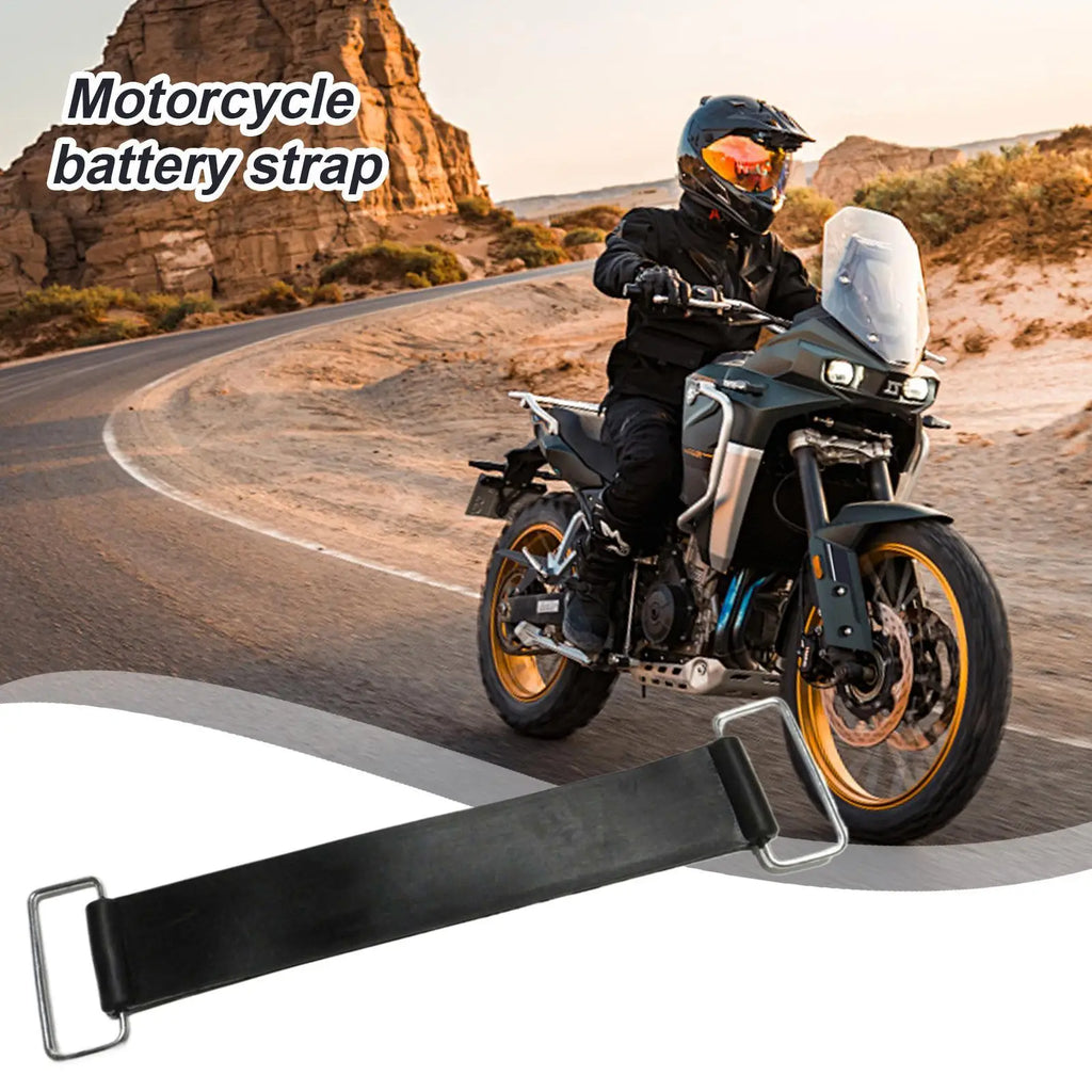 Stretchable Motorcycle Battery Strap – Secure Hold Band Battery Hold-Down Strap Axl