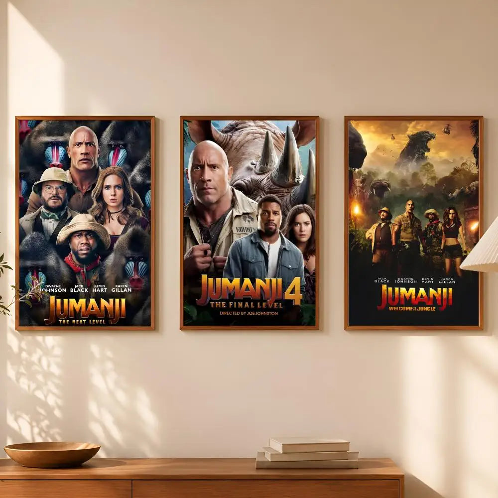 Jumanji Movie Poster Self-Stick HD PVC Waterproof Wall Art Movie Wall Poster Axl