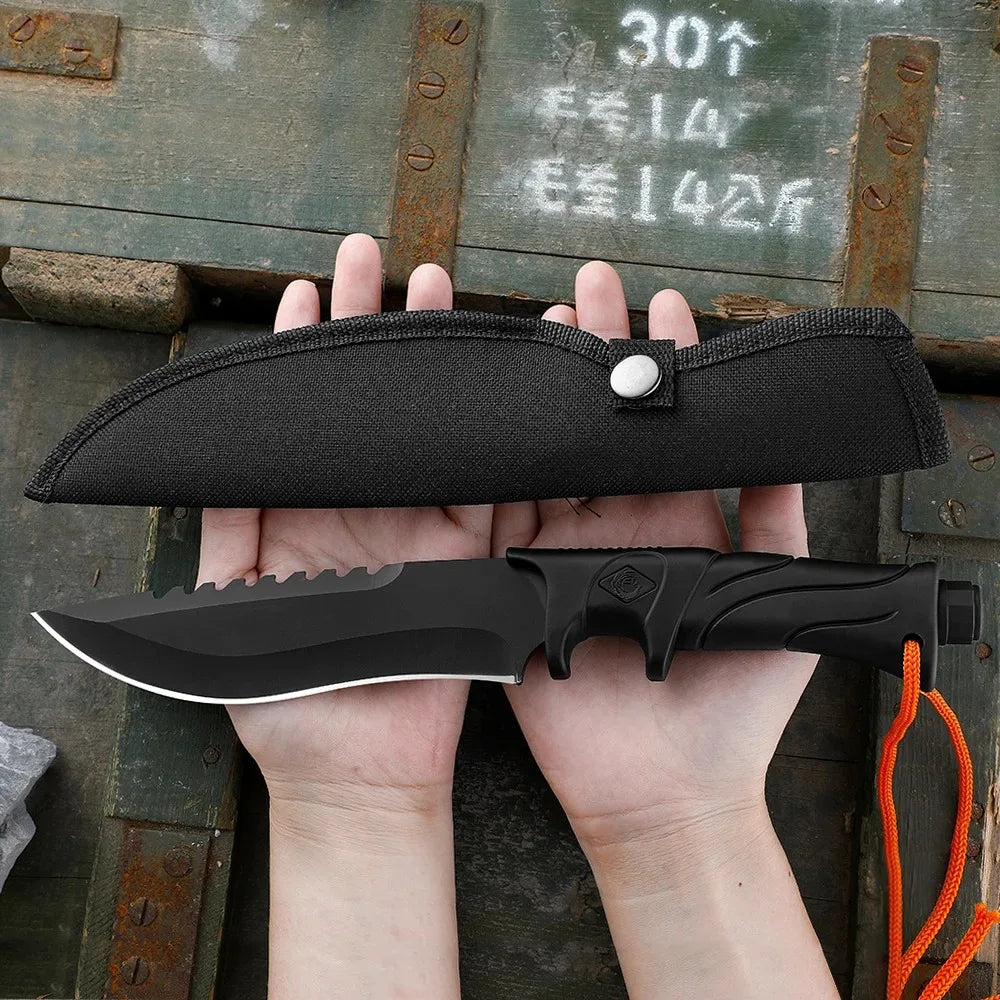 Fixed Blade Camping Knife – Stainless Steel EDC Survival Knife Fixed Blade Knife Axl