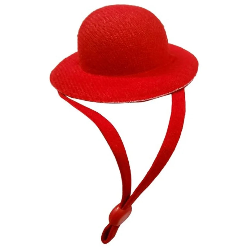 Chicken Hat for Hens & Small Pets – Adjustable Costume Top Hat Pet Costume Hat Axl Red
