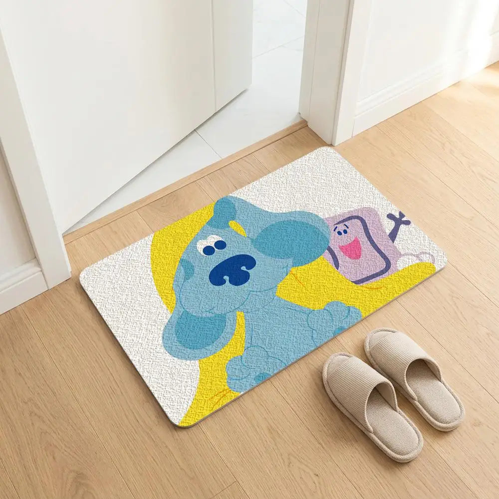 Cartoon Diatomite Bath Mat – Quick Dry, Non-Slip & Absorbent Diatomite Bath Mat Axl White6 50x80cm