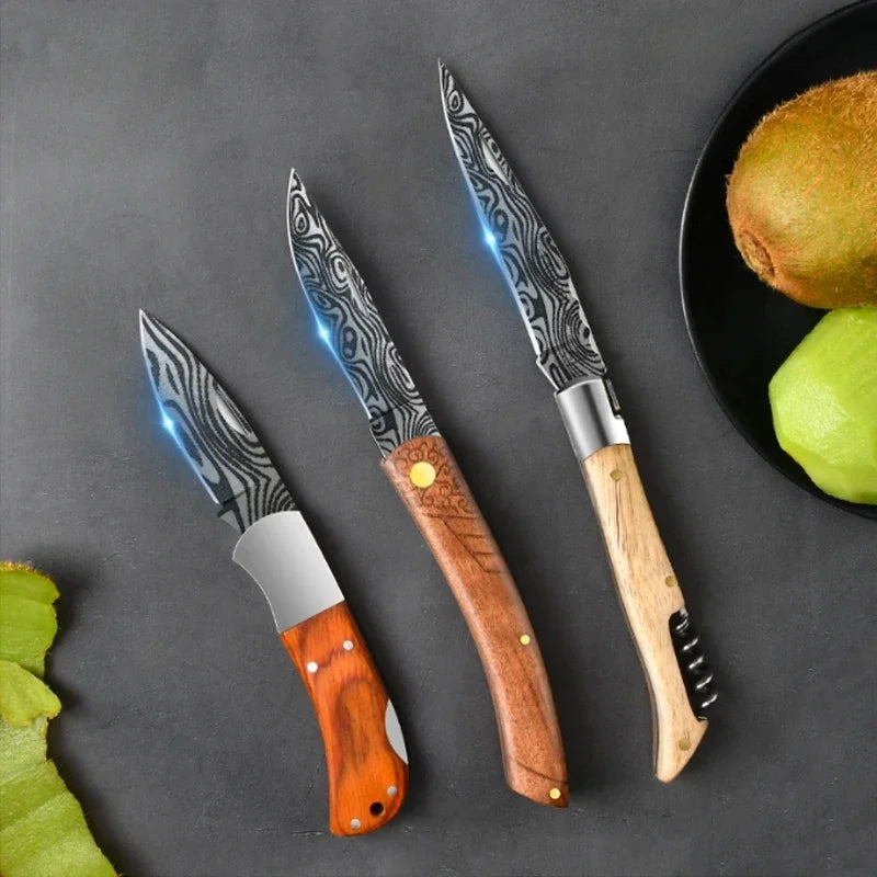 PLYS Damascus Folding Pocket Knife – Sharp Stainless Steel Folding Pocket Knife Axl
