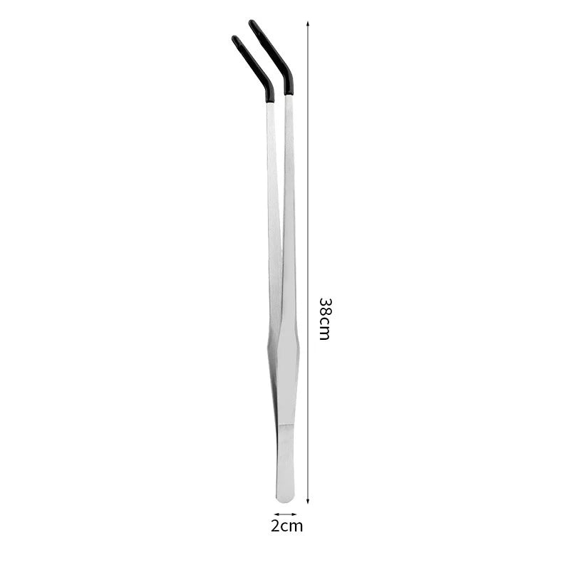Reptile Feeding Tongs with Rubber Tips – Straight & Curved Tweezers Reptile Feeding Tongs Axl A9