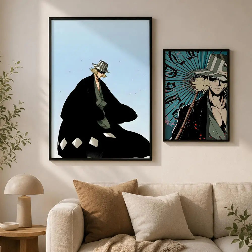 Kisuke Urahara Poster – Waterproof Self-Adhesive Anime Wall Art Anime Wall Poster Axl