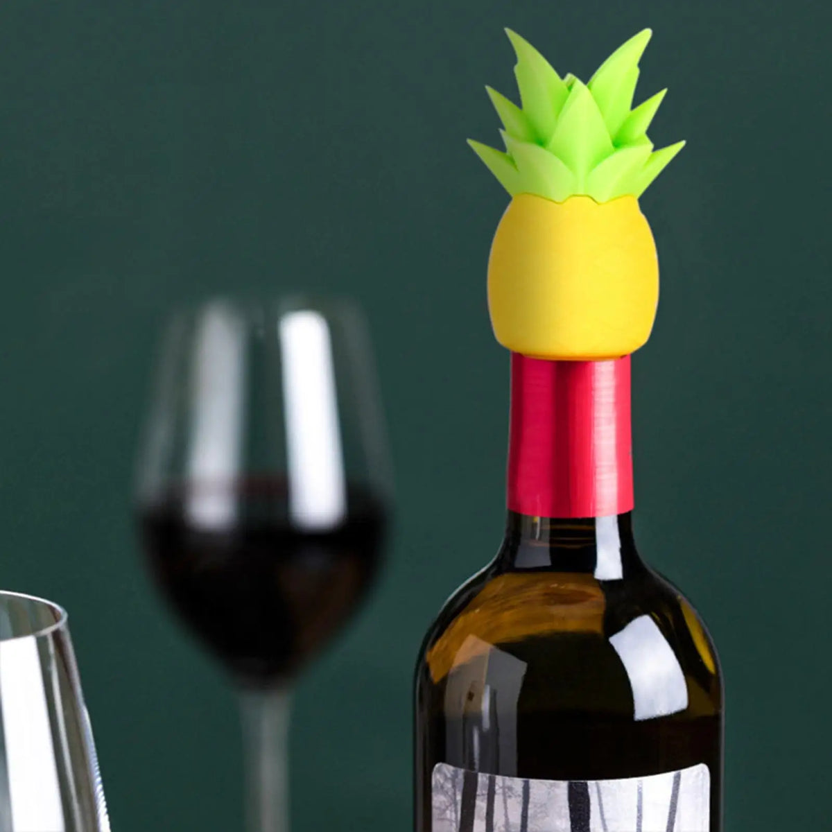 Pineapple Silicone Wine Stopper – Airtight Bottle Seal Wine Bottle Stopper Axl