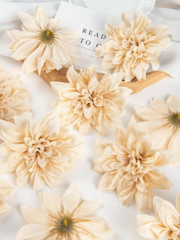 Silk Artificial Rose Flower Heads 5/10 Pcs – Wedding & Home Decor Artificial Flower Heads Axl color 2 5 pcs