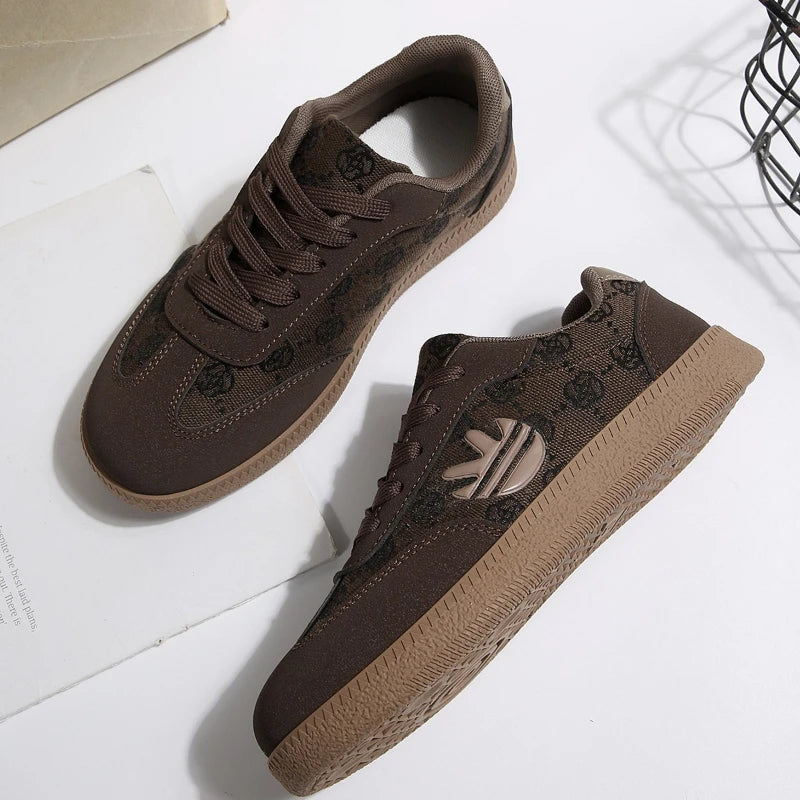 UXST Women's Black Sneakers – Soft-Sole Comfort Walking Shoes Women's Sneakers Axl Brown 42