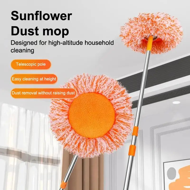 Rotating Sunflower Mop – Wall & Ceiling Dust Remover Tool Ceiling Wall Mop Axl