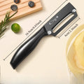 Stainless Steel Vegetable & Fruit Peeler – Multifunctional Vegetable Peeler Axl black 1pcc