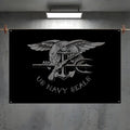 US Navy SEALs Flag – Indoor & Outdoor Wall Banner | 6 Sizes Decorative Flag Banner Axl White3 60x90cm