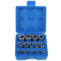 14-Pc E4–E24 Female Torx Star Socket Set with Case Torx Socket Set Axl Blue