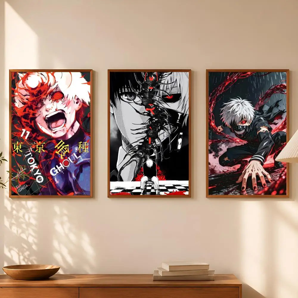 Tokyo Ghoul Anime Wall Poster – Self-Stick HD Waterproof Decor Anime Wall Poster Axl